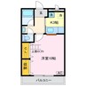 アゼリア浜田Ａ棟 1Kの間取り