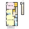 Casita椿 1LDKの間取り