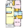 リヴィエスト 2LDKの間取り