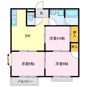 間取図 コーポシャルマン