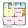 コーポシャルマン 3DKの間取り