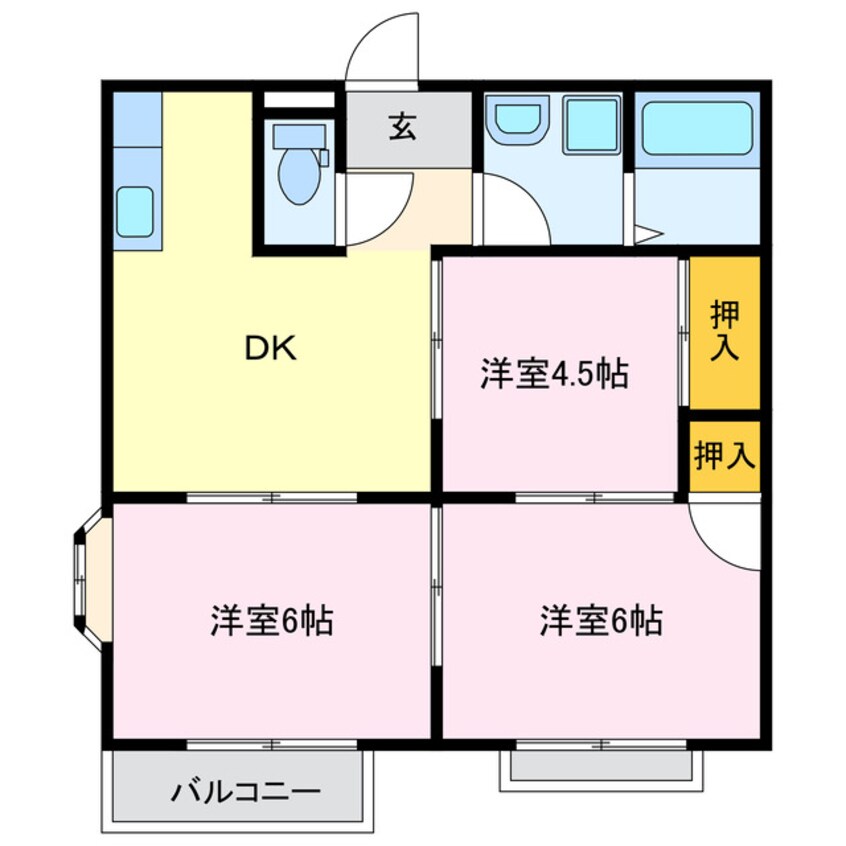 間取図 コーポシャルマン