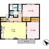 メイプルタウン 2LDKの間取り