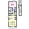 グランツ菅田 1LDKの間取り