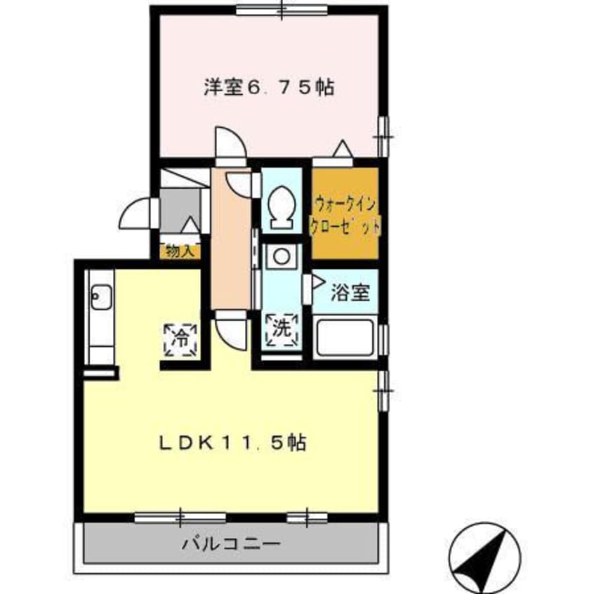 間取図 ウィルモア蔵子C棟