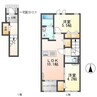 リアン蔵子 2LDKの間取り