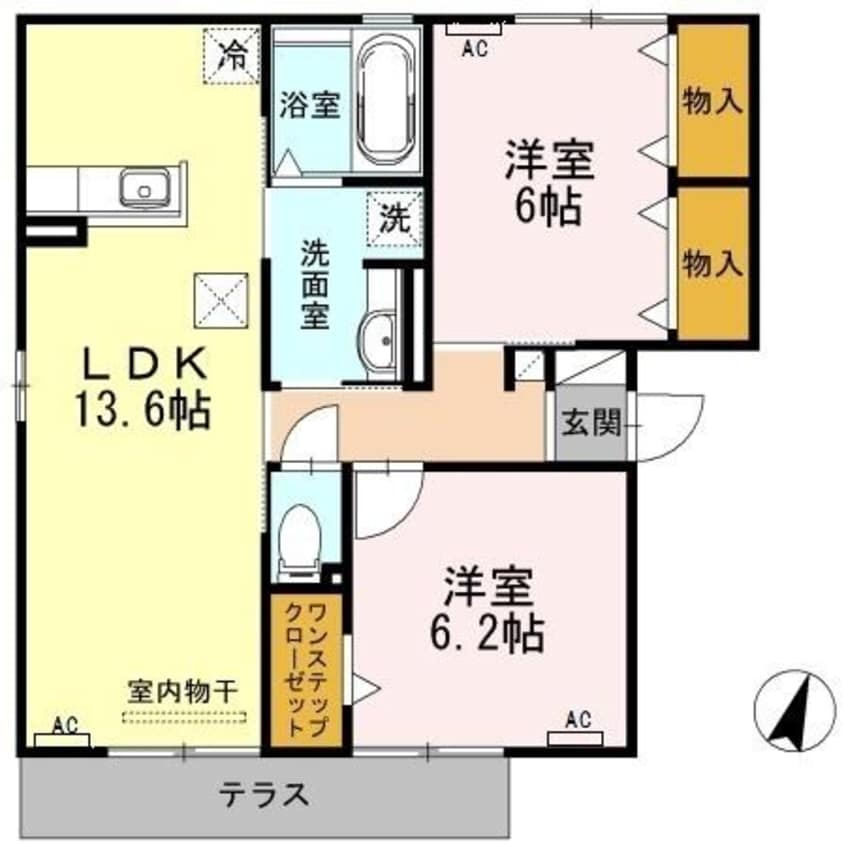 間取図 カーサ　メディオ