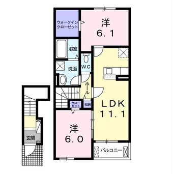 間取図 プランドール荻原