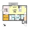 ガーデンパーク 1LDKの間取り