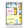 ル・シヤージュ 1LDKの間取り