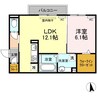ソレーユ野路 1LDKの間取り