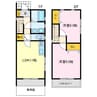 ローズタウン 2LDKの間取り