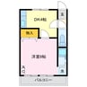 オダコーポ 1DKの間取り