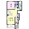 グリーンパーク　参番館 1LDKの間取り