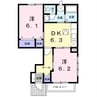 エスポワール　一番館 2DKの間取り