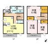 オレンジガーデン　B 3LDKの間取り