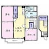 アンソレイエ京ヶ峰Ⅱ 3LDKの間取り