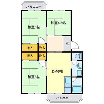 間取図 グリーンハウス椿