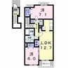 ジラソーレ　 2LDKの間取り