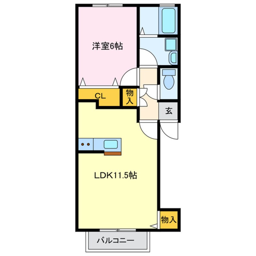 間取図 コーポラスメイプル