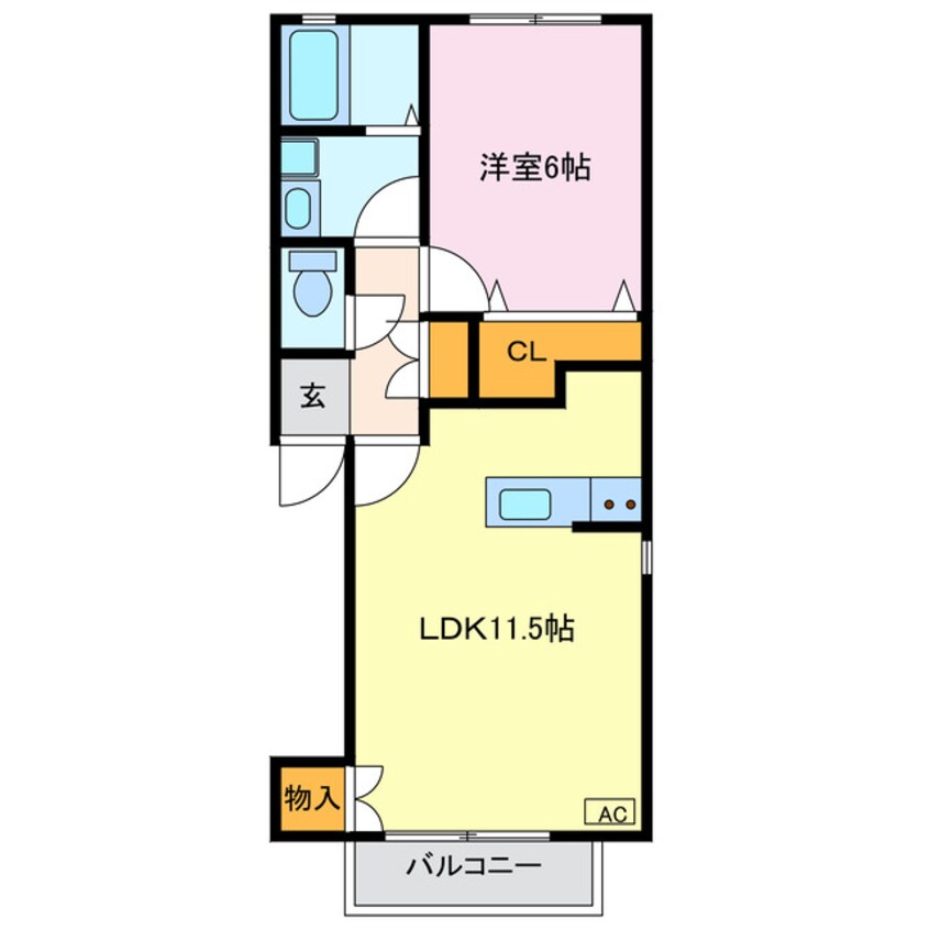 間取図 コーポラスメイプル