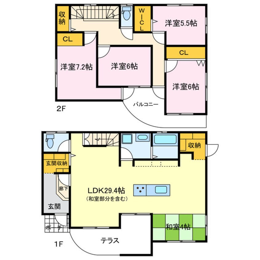 間取図 豊岡町国府地川戸建