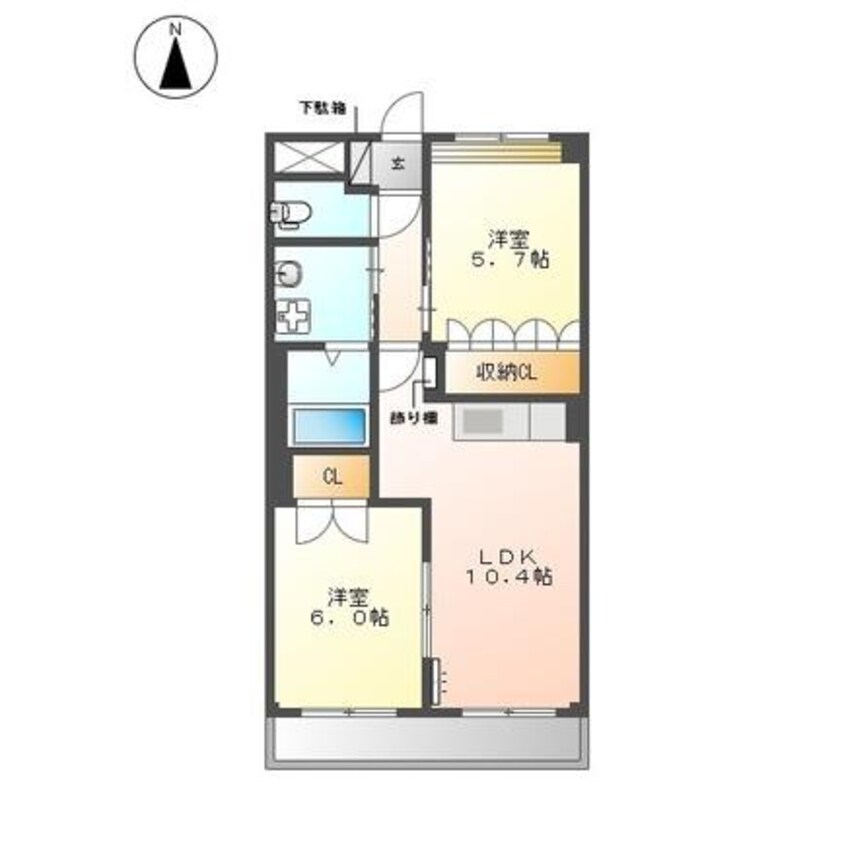 間取図 ベル　ウッドⅠ