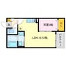 Jack hishiikeⅠ 1LDKの間取り