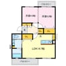 ベラージオ 2LDKの間取り