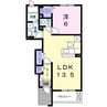 グリーンパーク　参番館 1LDKの間取り