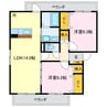 ボヌール 2LDKの間取り