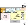 ヴィラ・ロワイヤル　六番館 1LDKの間取り