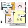 ソレイユ 2LDKの間取り