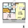 アヴァン 1LDKの間取り