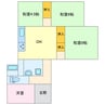 蒲郡市三谷町四舗貸家 4DKの間取り