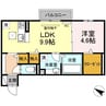 グラシューズ 1LDKの間取り