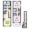 アルカンシエル 2LDKの間取り