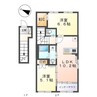 ビバーチェ 2LDKの間取り