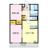 Granito　伊代 2LDKの間取り