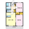 Granito　伊代 2LDKの間取り