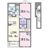 アネモネ 2LDKの間取り