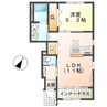 ルート１サイド 1LDKの間取り