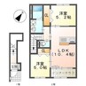 ルート１サイド 2LDKの間取り