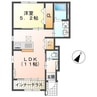 ルート１サイド 1LDKの間取り