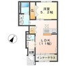 ルート１サイド 1LDKの間取り