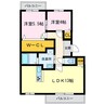 Maison　Azur 2LDKの間取り