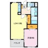 アクシス 1LDKの間取り