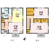 ウィットいなり　A棟 3DKの間取り