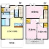 コンフォール一色 3LDKの間取り