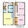 CaSa　A・G　A棟 2LDKの間取り